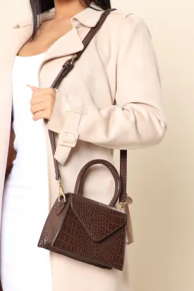 All Corners Trapeze Bag - Chocolate