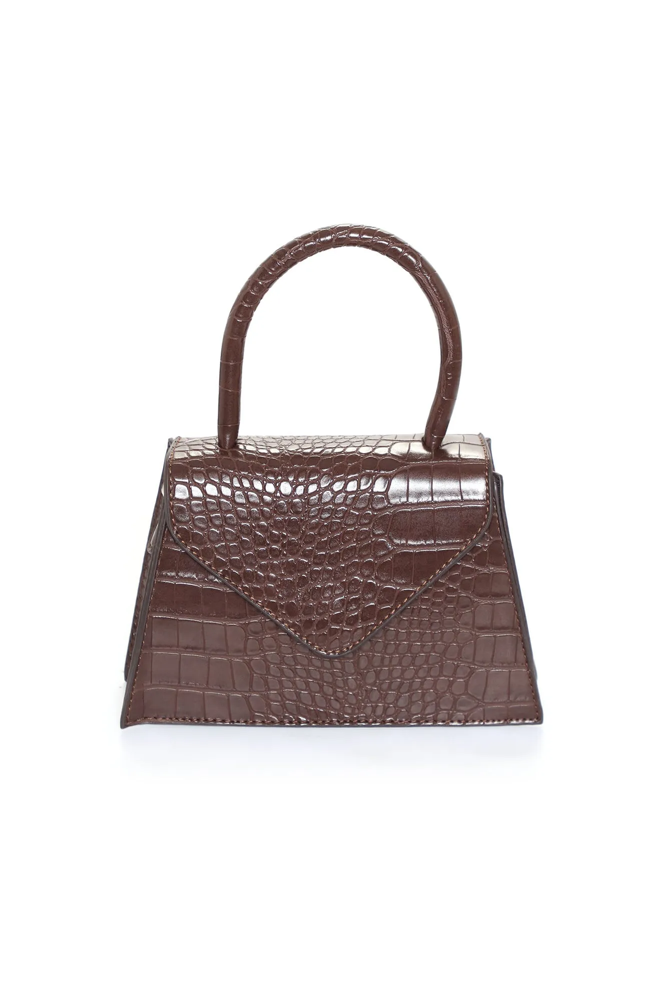 All Corners Trapeze Bag - Chocolate