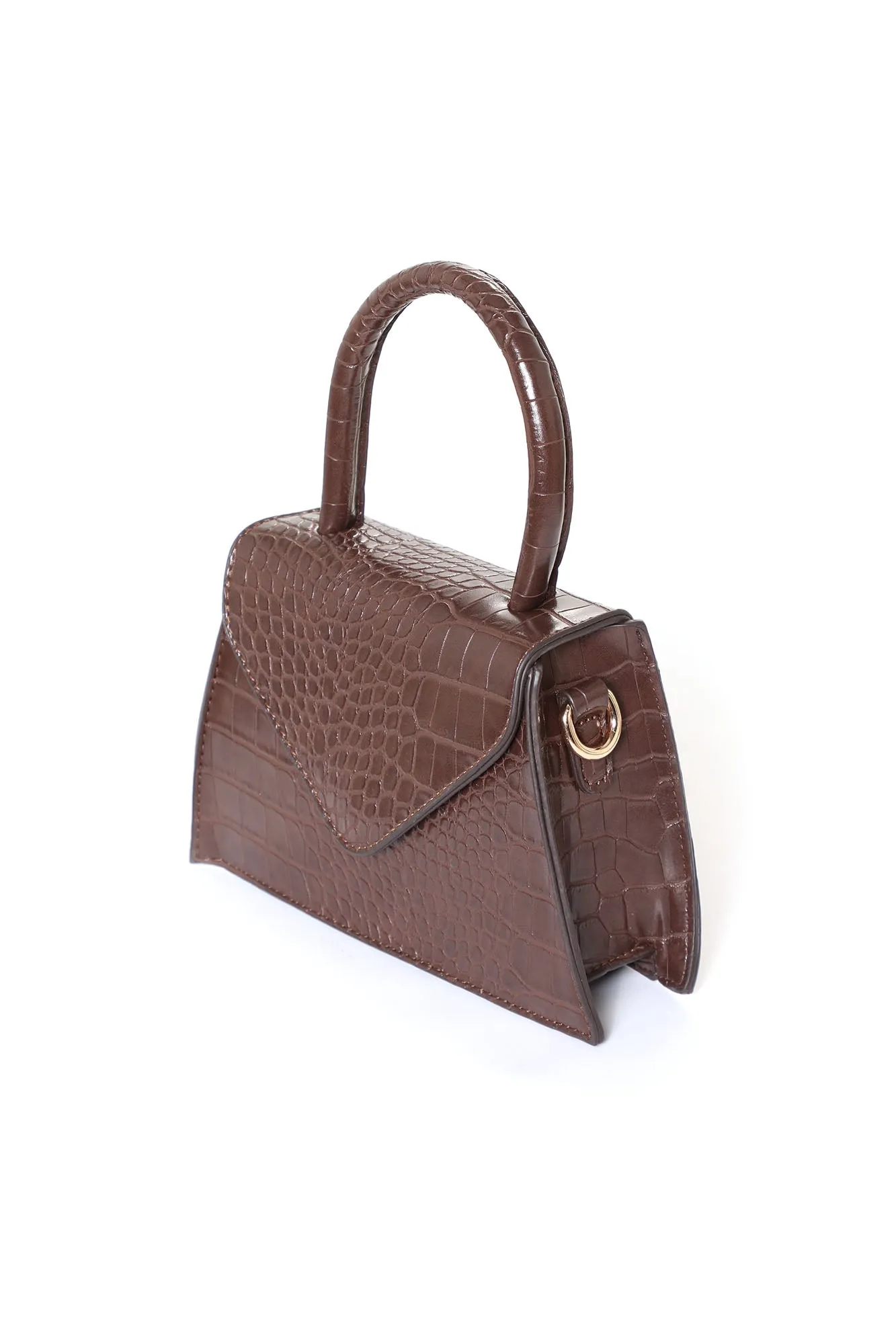 All Corners Trapeze Bag - Chocolate