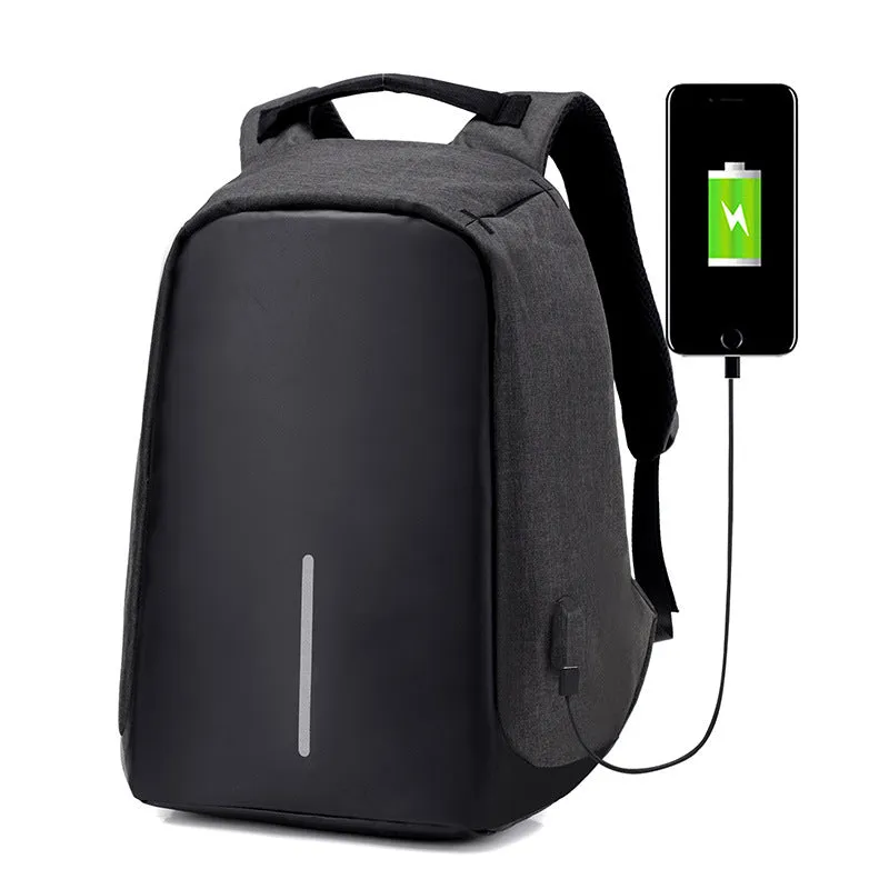 Anti-Theft Backpack Female Computer USB Charging Backpack Student Travel Waterproof Leisure Schoolbag