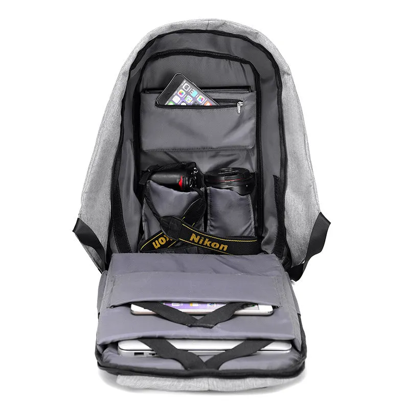 Anti-Theft Backpack Female Computer USB Charging Backpack Student Travel Waterproof Leisure Schoolbag