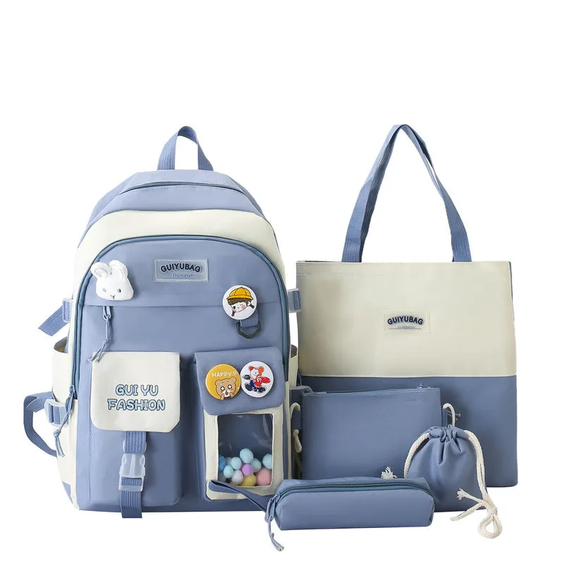 Backpack Korean Style Fresh Yuyu Series  Primary and Secondary School Schoolbag Large Capacity Casual