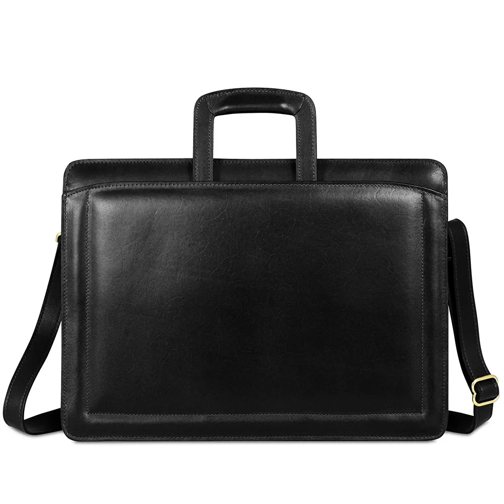 Belting Slim Leather Briefcase #9001
