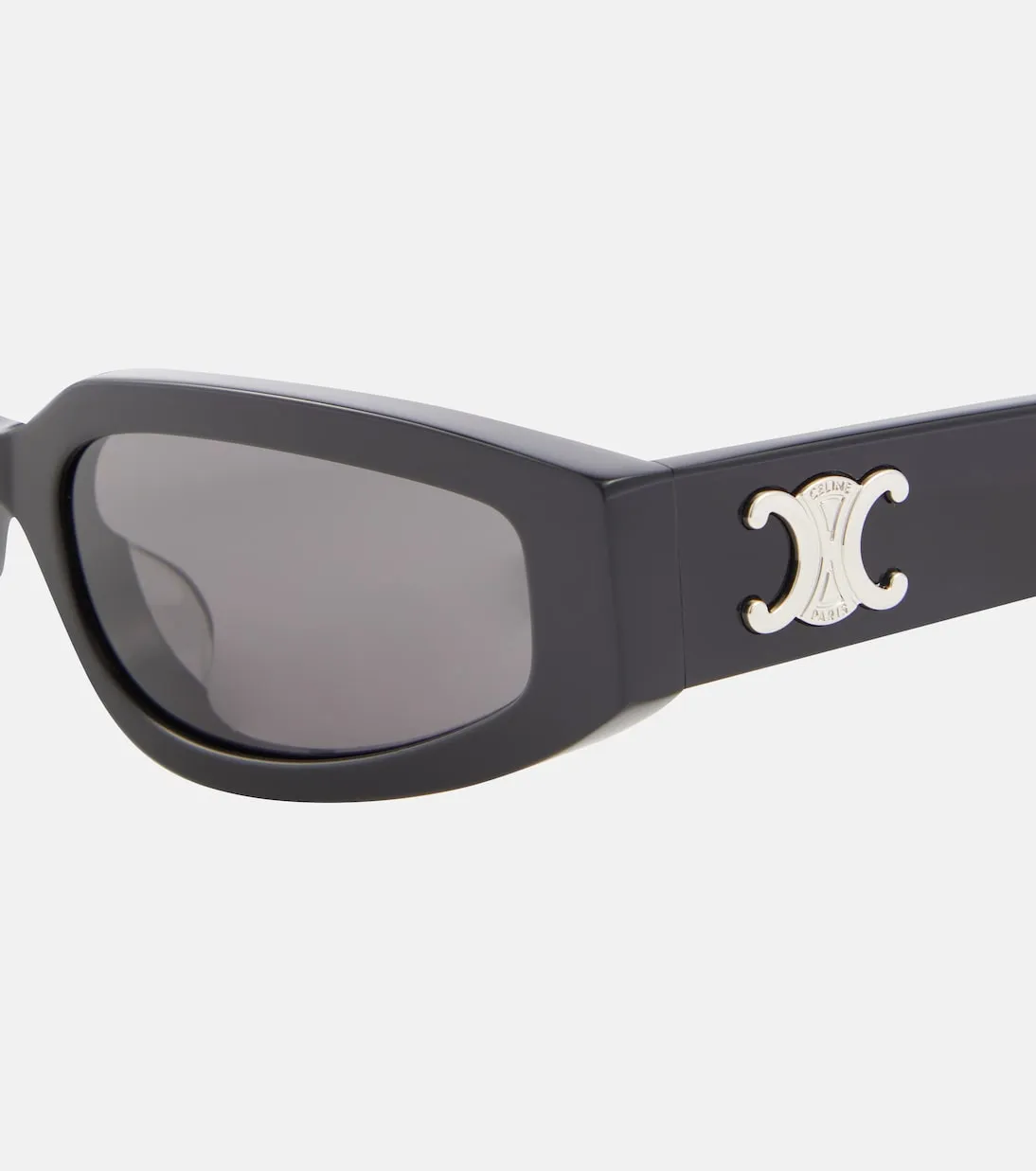 Celine Eyewear triomphe rectangular sunglasses, black