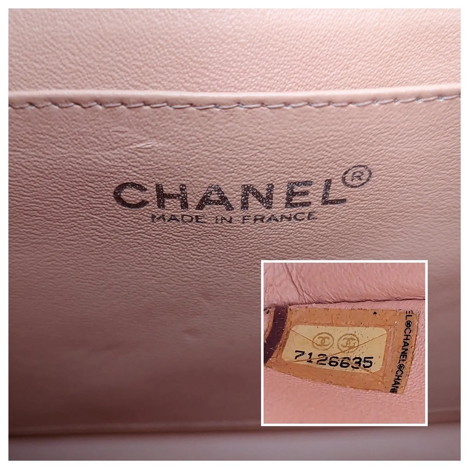 Chanel bag Vintage Peach Square Quilted Medium Flap Bag