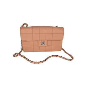 Chanel bag Vintage Peach Square Quilted Medium Flap Bag