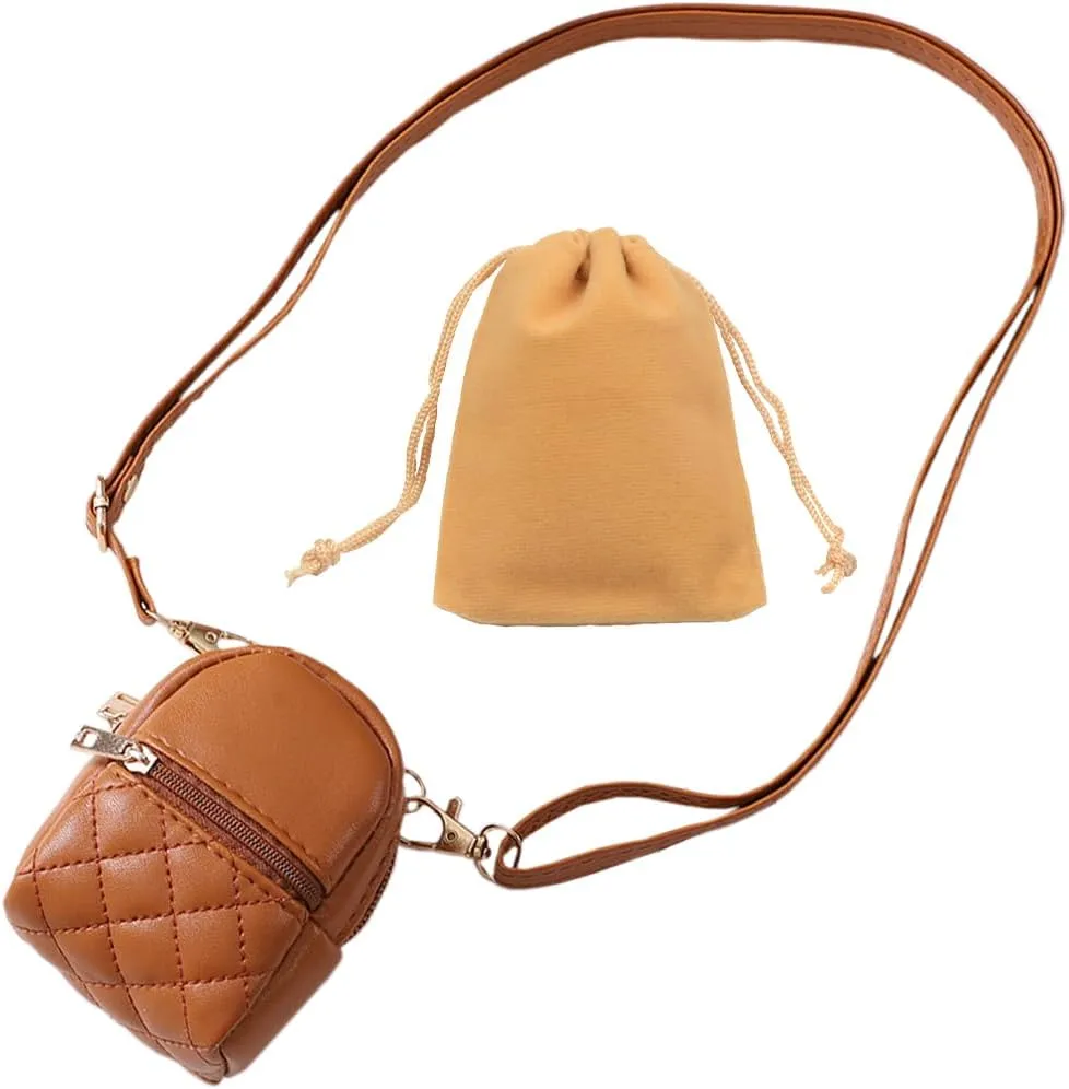 Cute Crossbody Bag Mini Coin Purse Wallet Portable Data Cable Headset Storage Bag Ultra Small Purse Ultra Mini Backpack Lipstick Key Bag