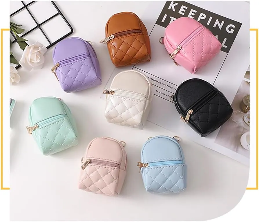 Cute Crossbody Bag Mini Coin Purse Wallet Portable Data Cable Headset Storage Bag Ultra Small Purse Ultra Mini Backpack Lipstick Key Bag