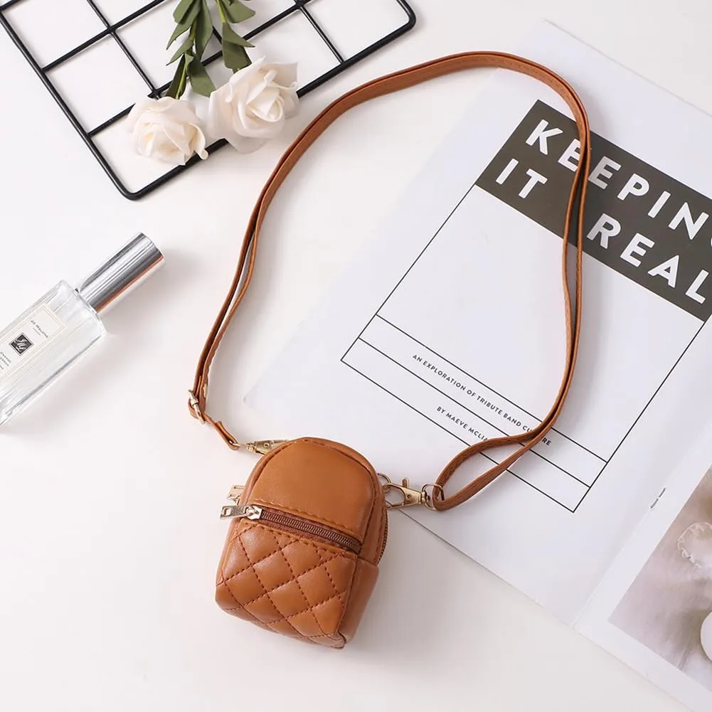 Cute Crossbody Bag Mini Coin Purse Wallet Portable Data Cable Headset Storage Bag Ultra Small Purse Ultra Mini Backpack Lipstick Key Bag
