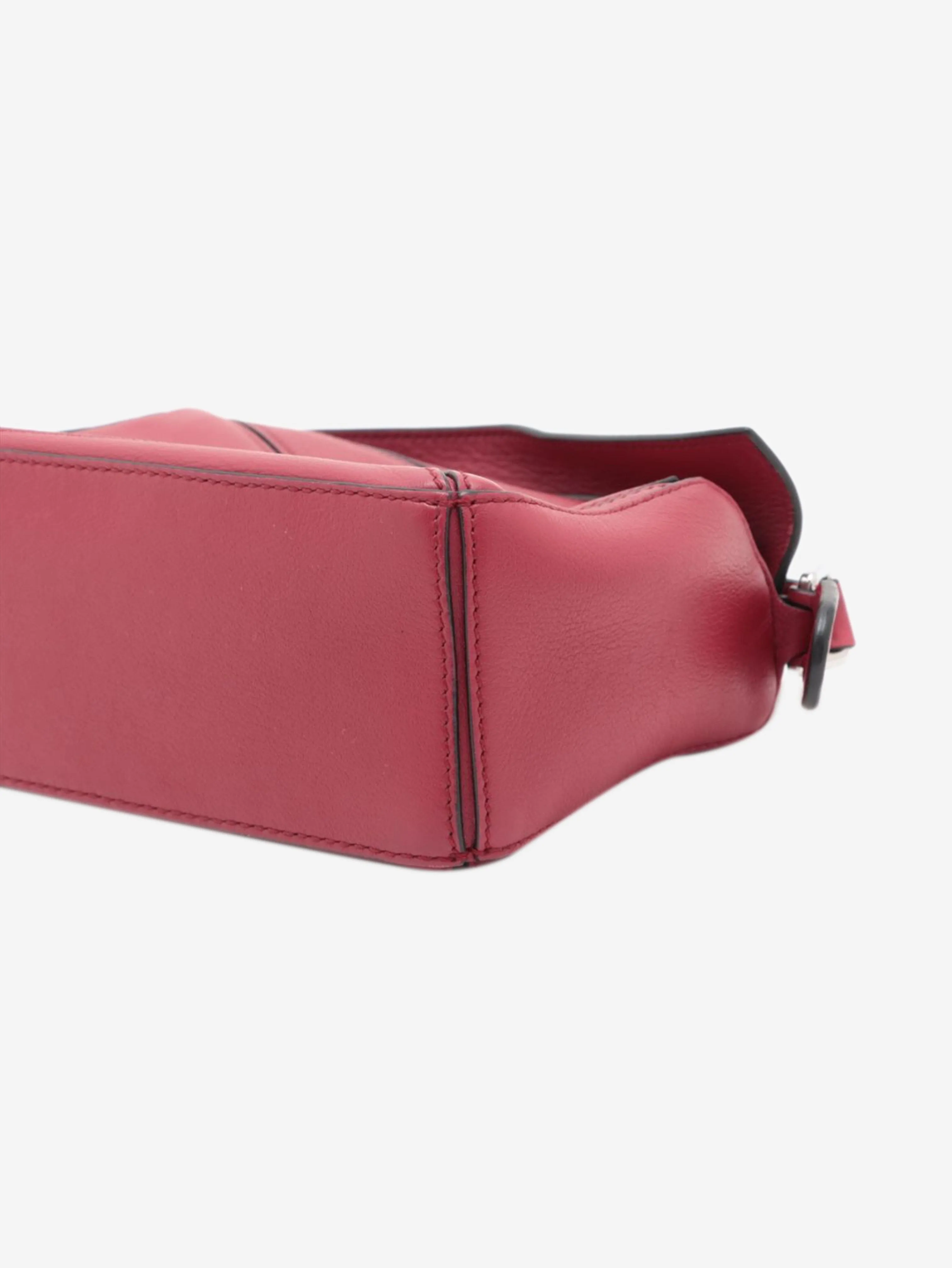 Dark fuchsia mini Puzzle bag