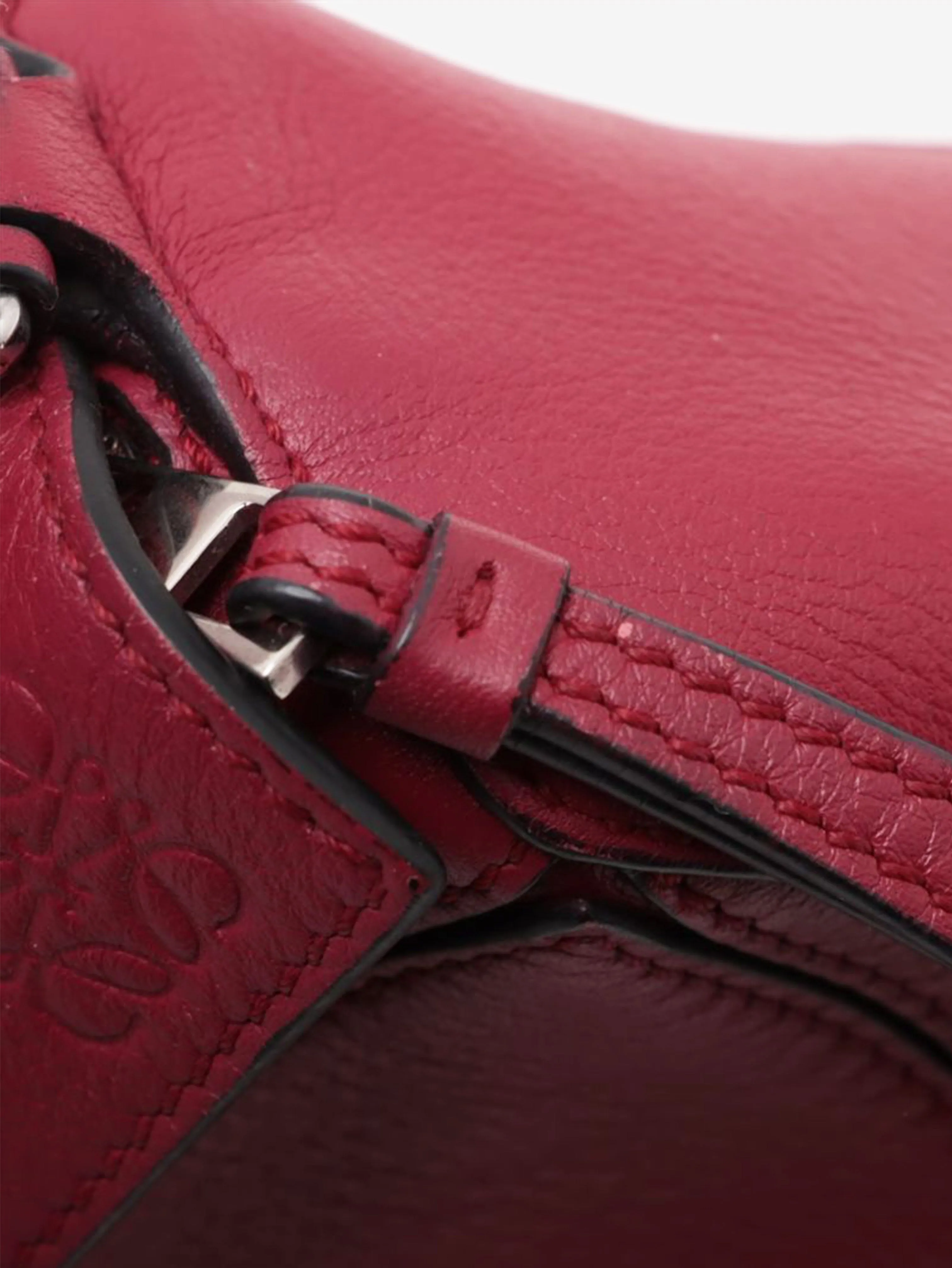 Dark fuchsia mini Puzzle bag