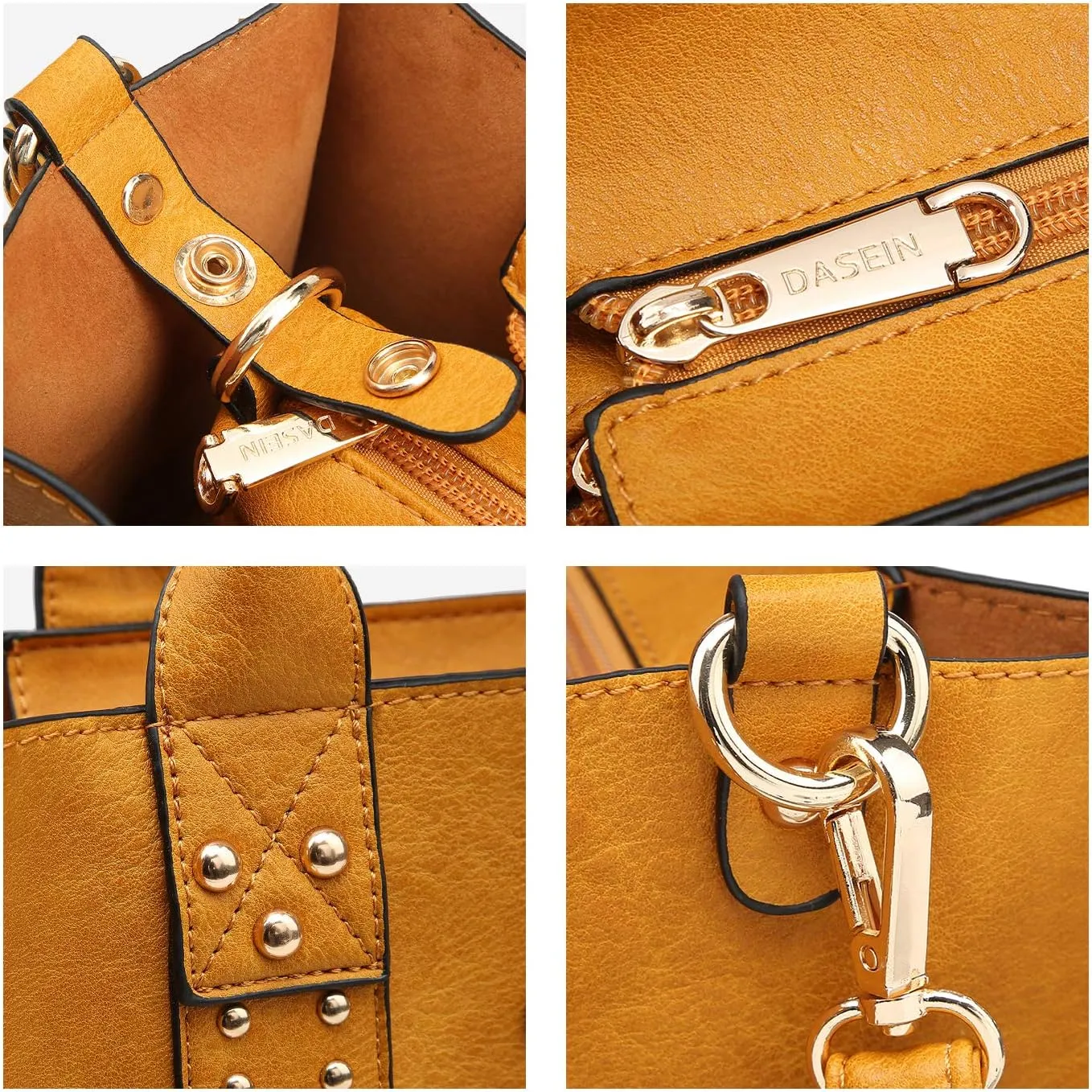 Dasein Purses Handbags for Women Tote Wallet Set Top Handle Satchel Shoulder Hobo Bag 3pcs