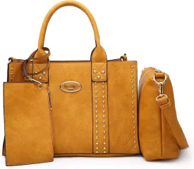 Dasein Purses Handbags for Women Tote Wallet Set Top Handle Satchel Shoulder Hobo Bag 3pcs