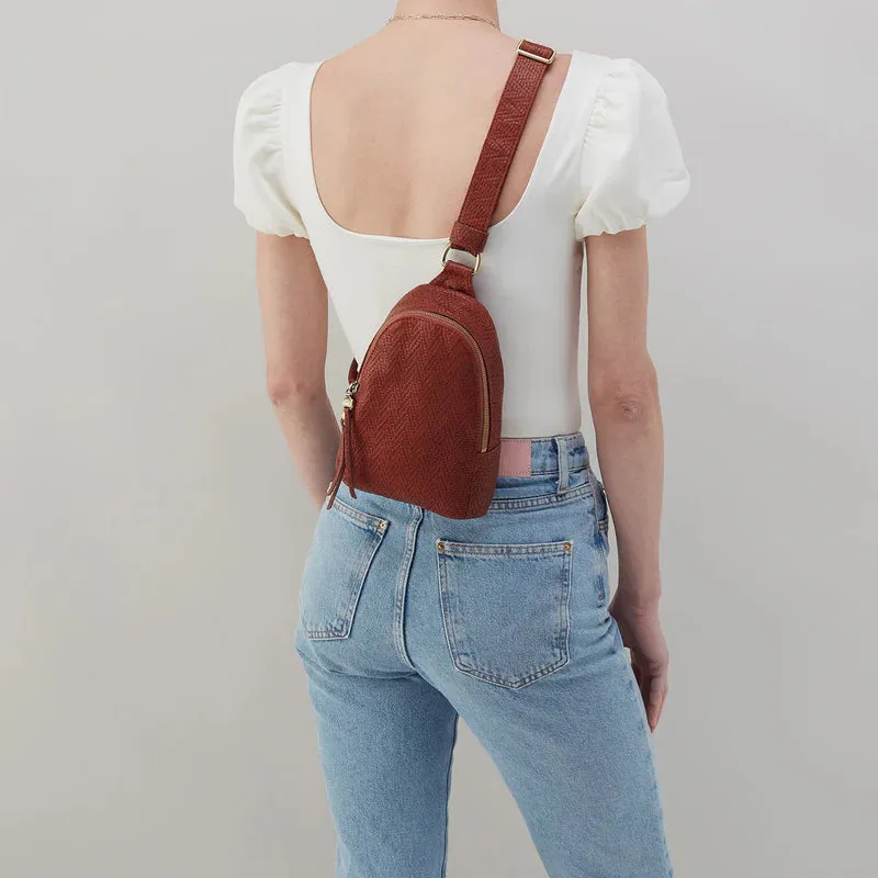 Fern Sling In soft Embossed Leather