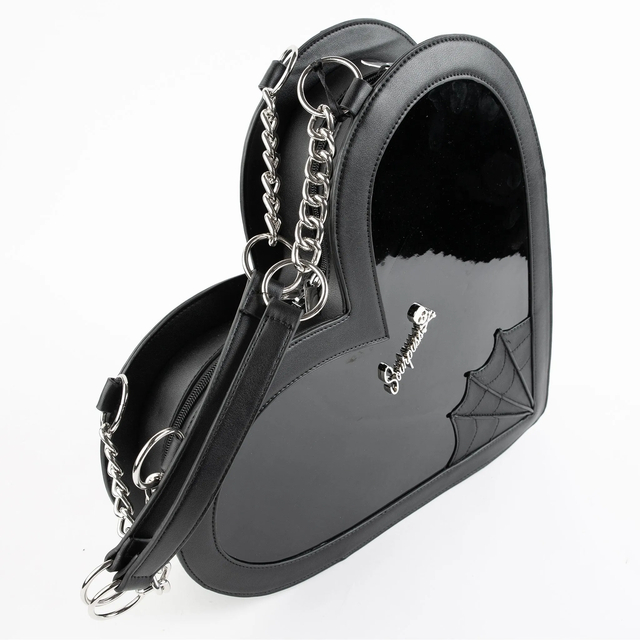 Glossy Heartbreaker Vegan Leather Purse