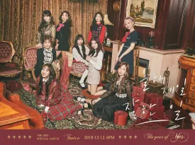 JYP Twice - The Year of Yes [A ver.] (3rd Special Album) CD Photobook Photocards Pre-Order Benefit Folded Poster Extra Photocards Set
