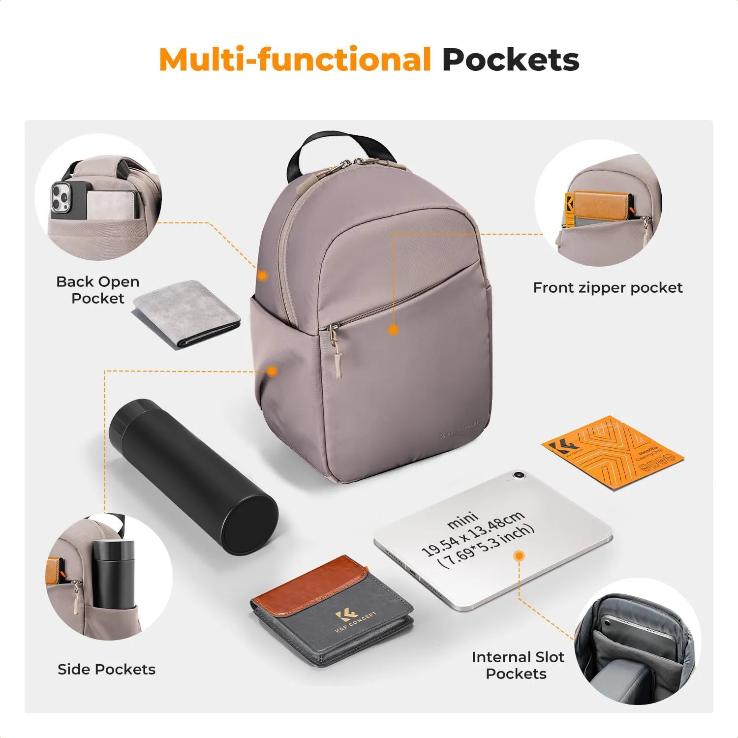K&F Concept Small Camera Bag for Photographer, Camera Sling Crossbody bag for DSLR/SLR/Mirrorless Camera, Compact Camera Case for Men and Women