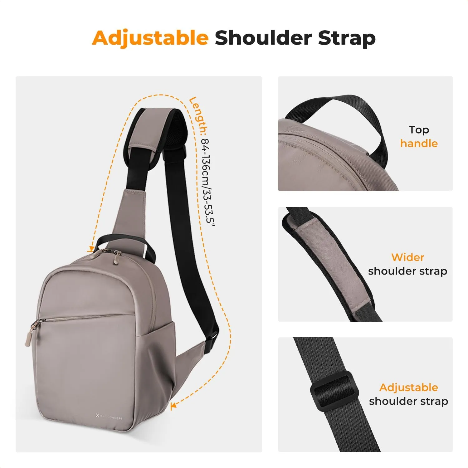 K&F Concept Small Camera Bag for Photographer, Camera Sling Crossbody bag for DSLR/SLR/Mirrorless Camera, Compact Camera Case for Men and Women