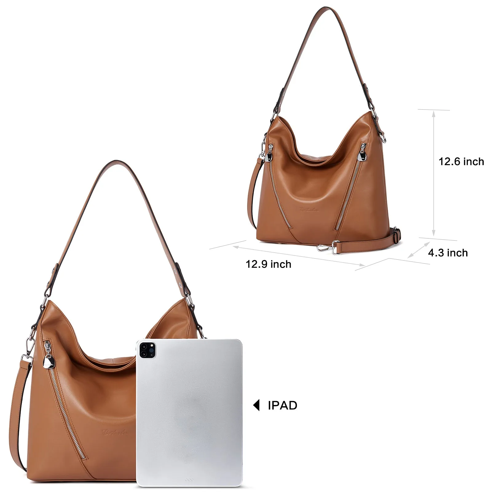 Kweli Luxurious Leather Shoulder Tote Bag - Handcrafted with Attention to Detail