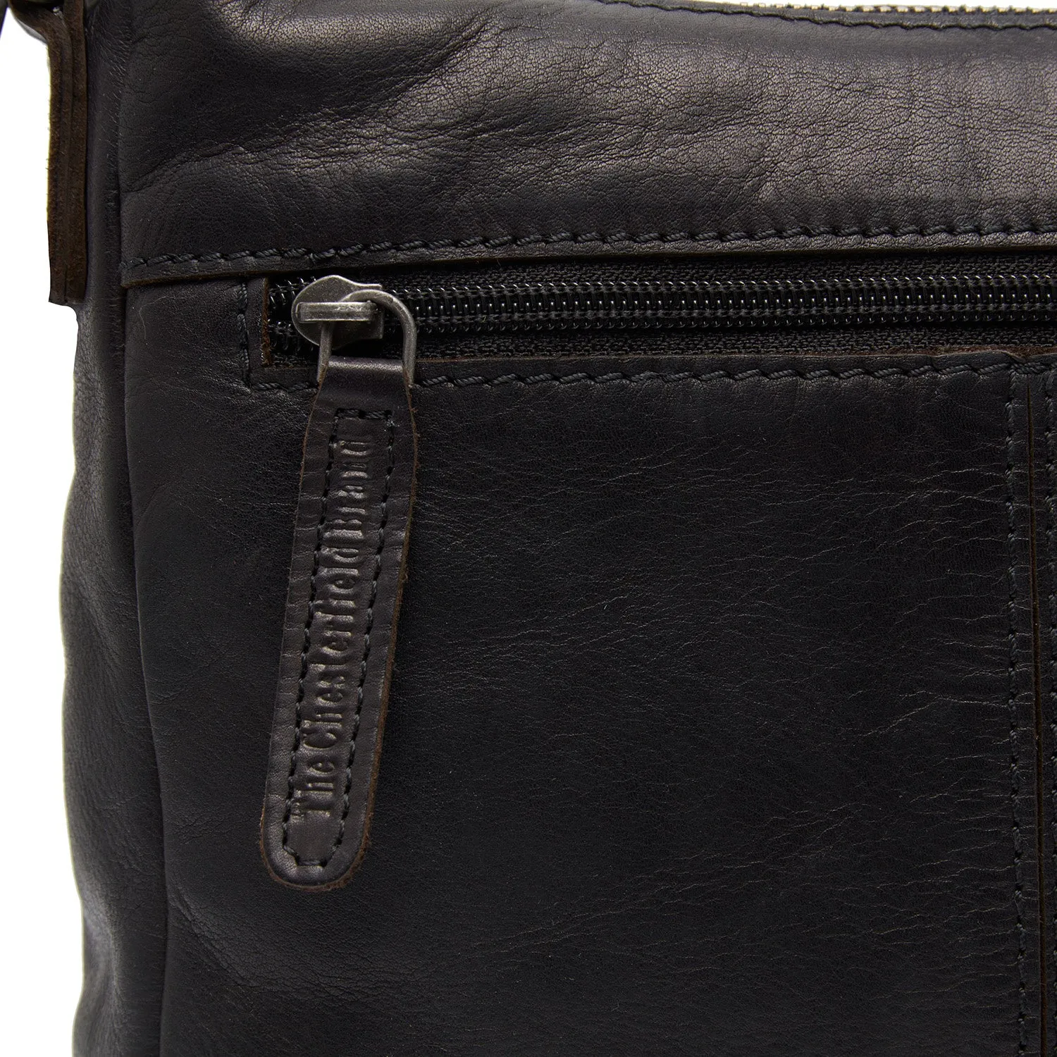 Leather Shoulder Bag Black Caroline