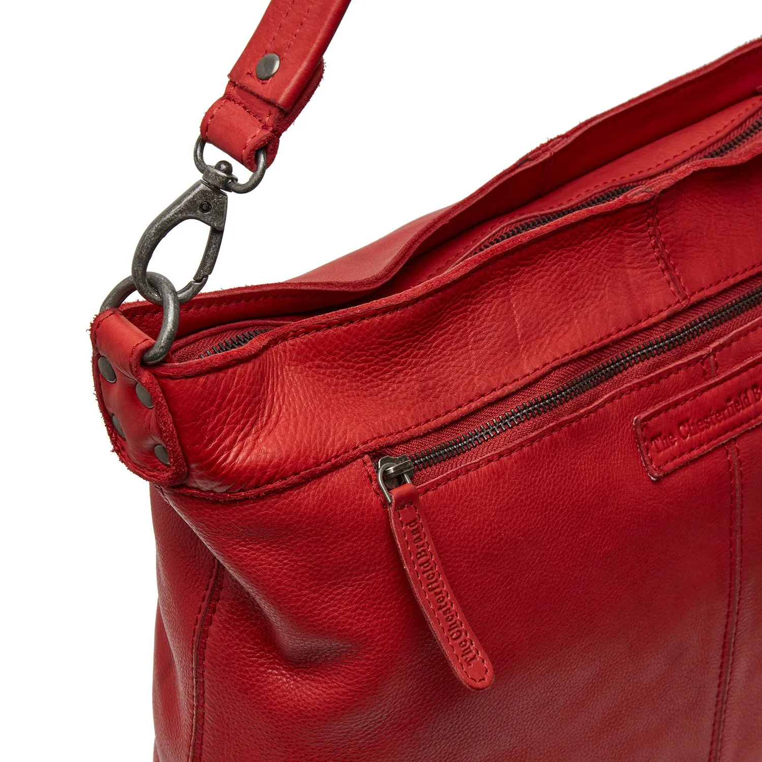 Leather Shoulder Bag Red Bolivia