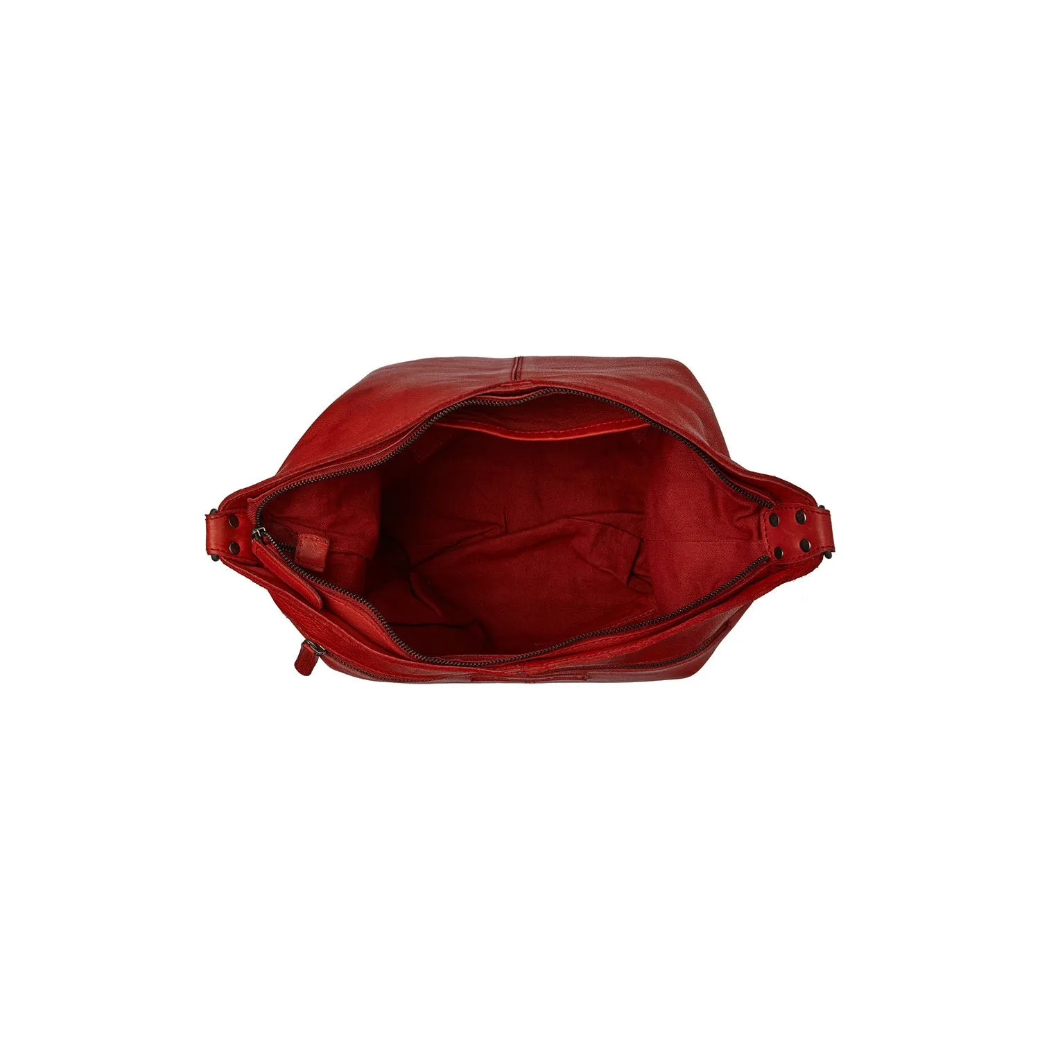 Leather Shoulder Bag Red Bolivia