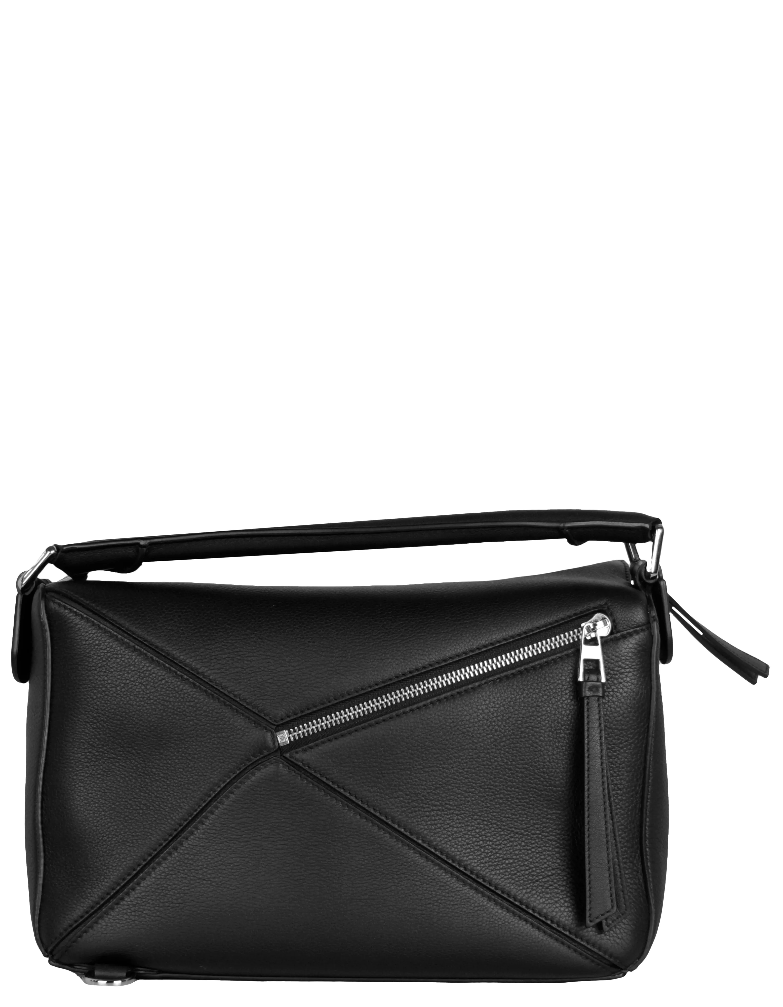 Loewe Black Calfskin Leather Puzzle Bag
