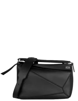 Loewe Black Calfskin Leather Puzzle Bag