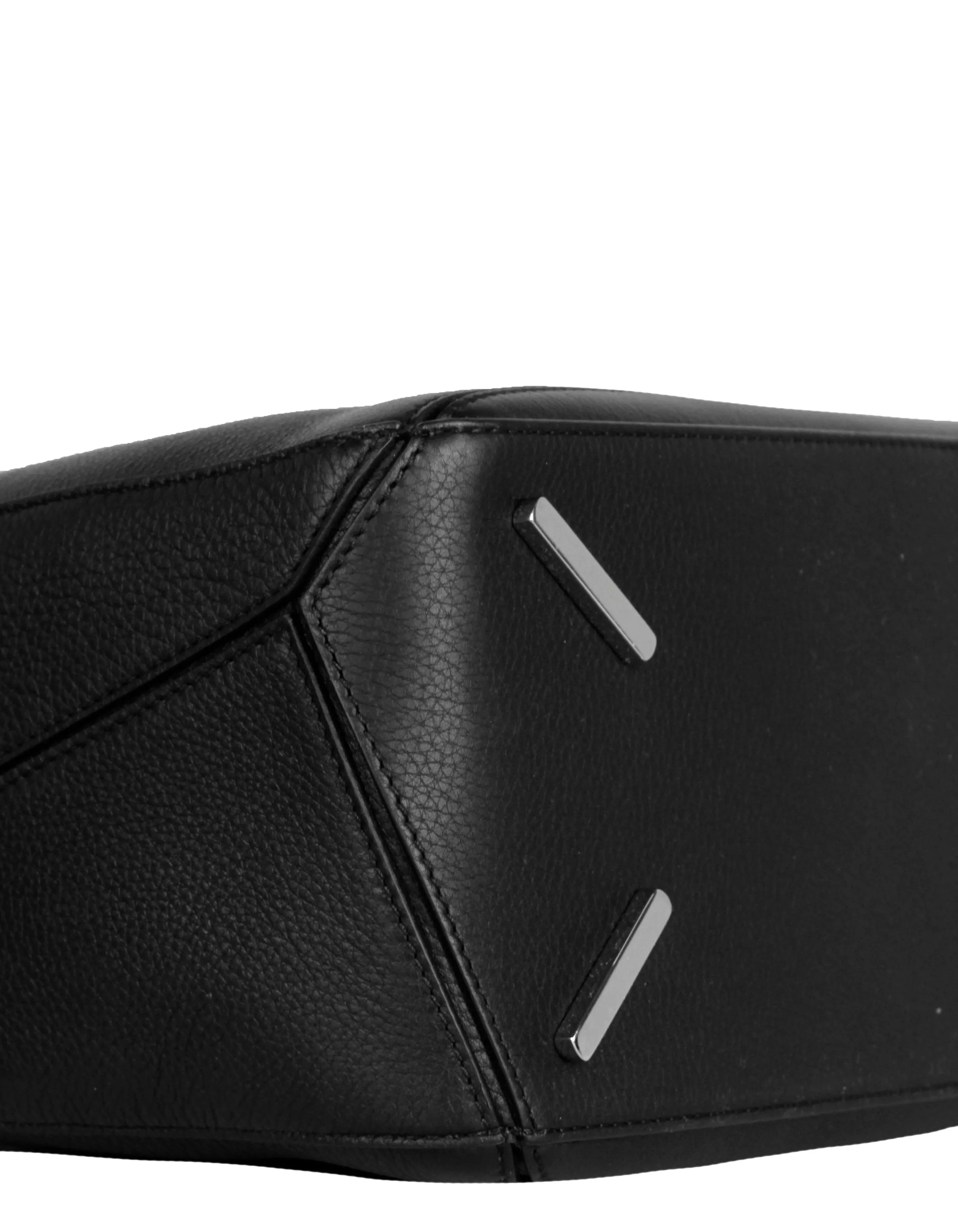 Loewe Black Calfskin Leather Puzzle Bag