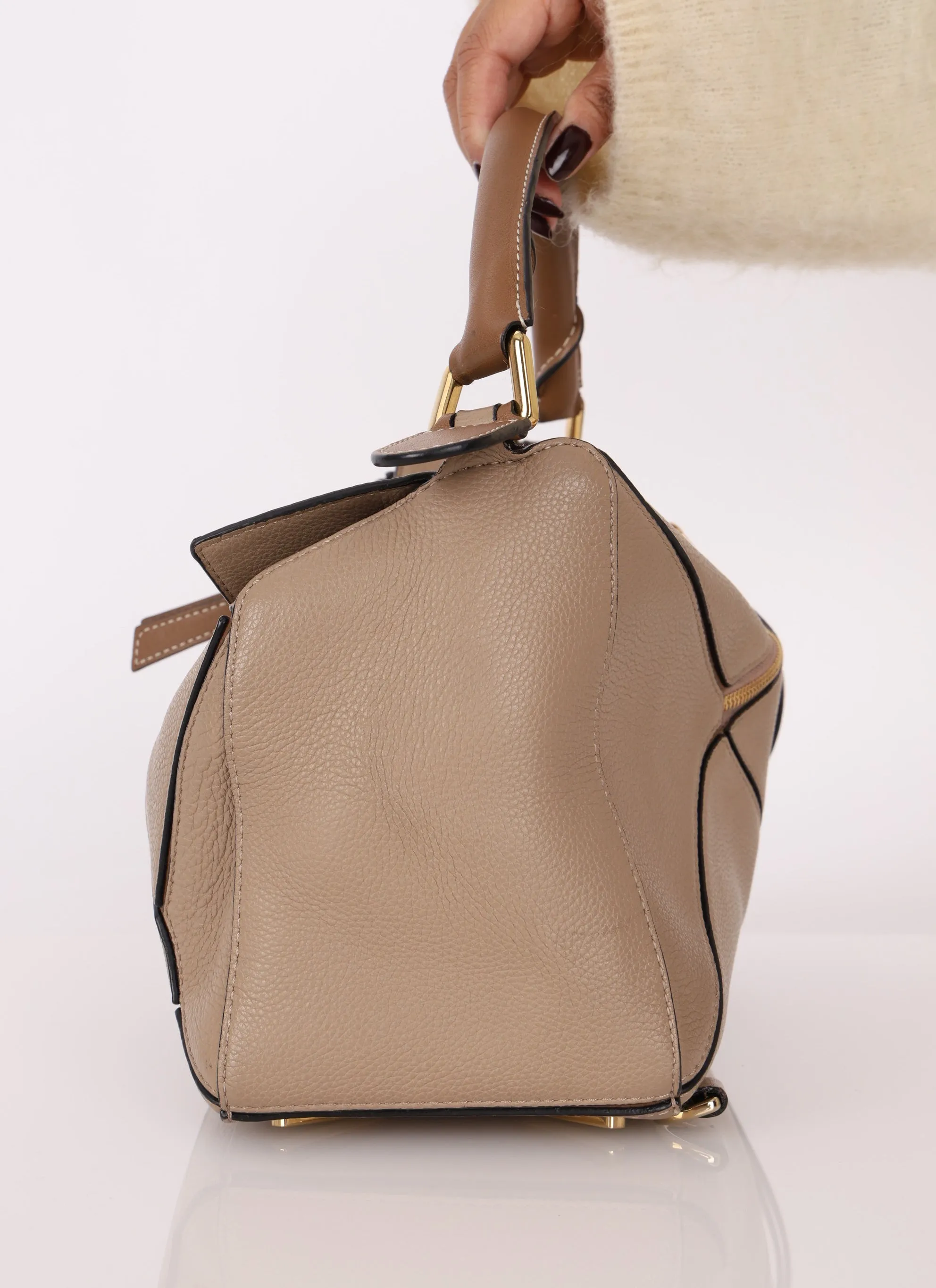 Loewe Leather Bicolor Medium Puzzle Bag