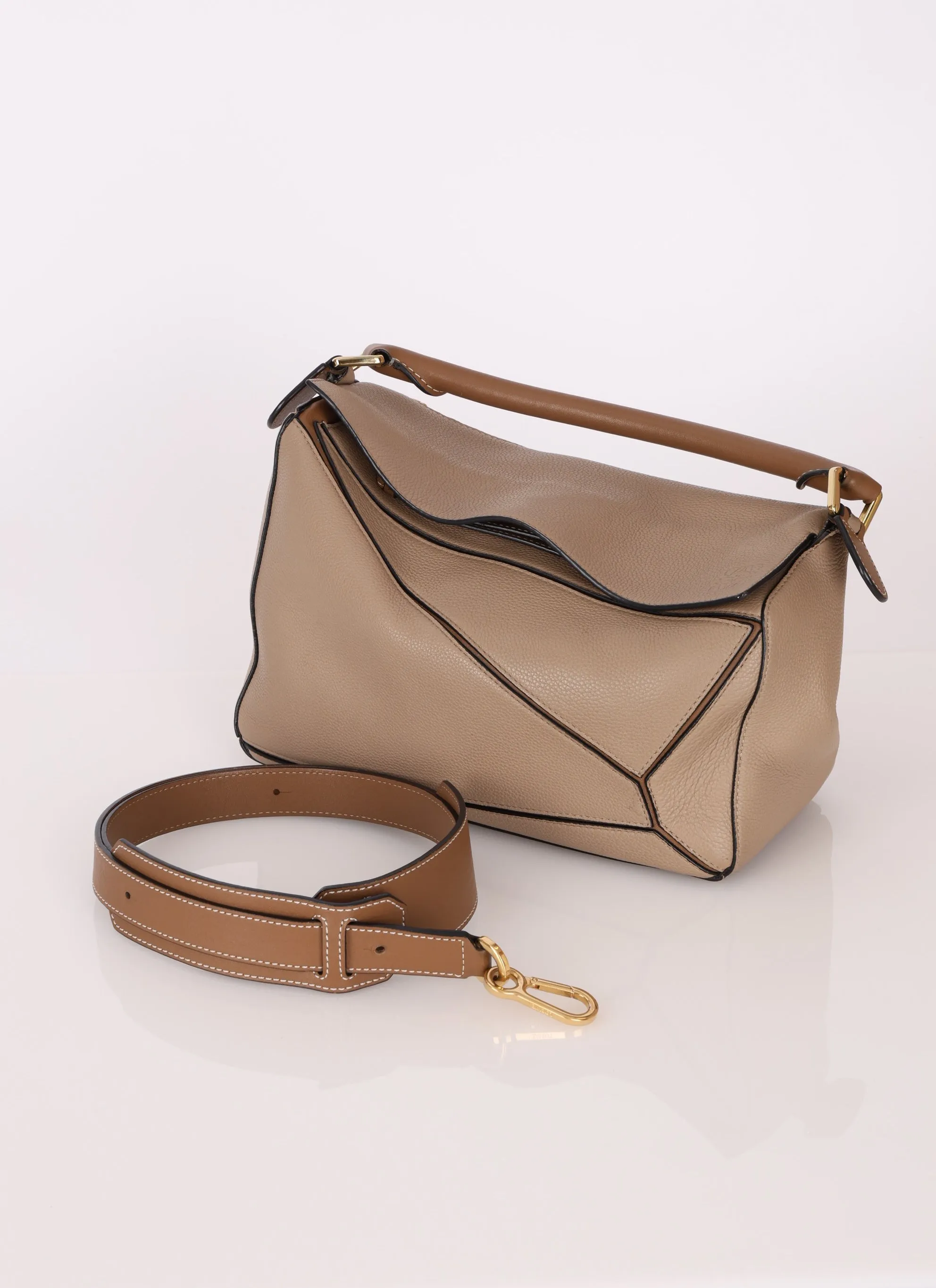 Loewe Leather Bicolor Medium Puzzle Bag
