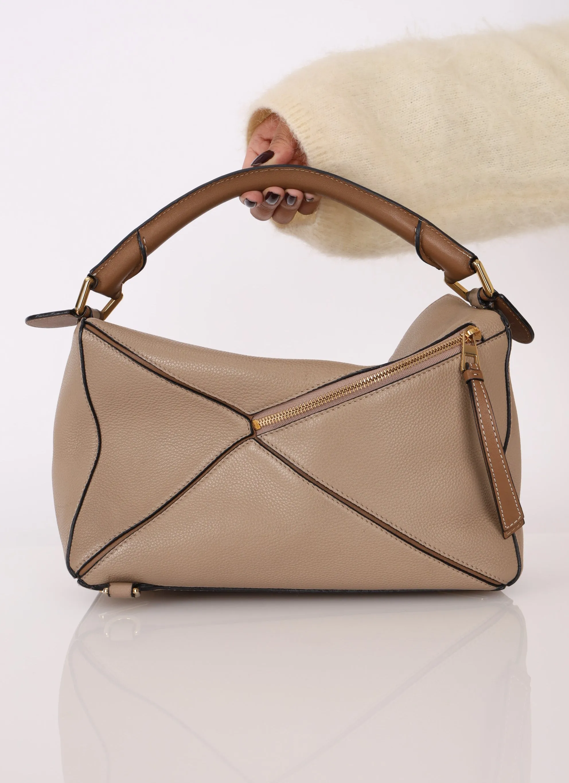 Loewe Leather Bicolor Medium Puzzle Bag