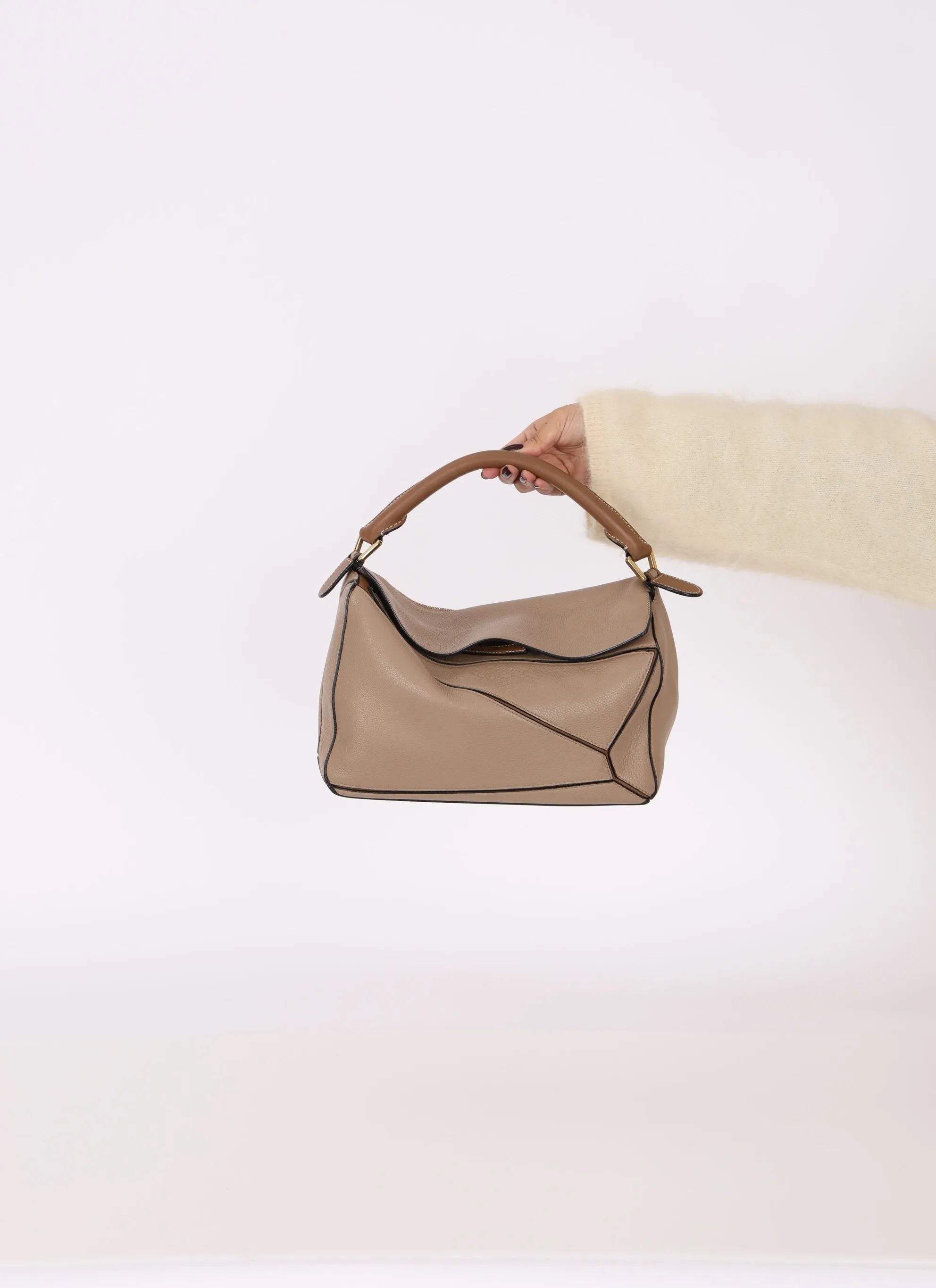Loewe Leather Bicolor Medium Puzzle Bag