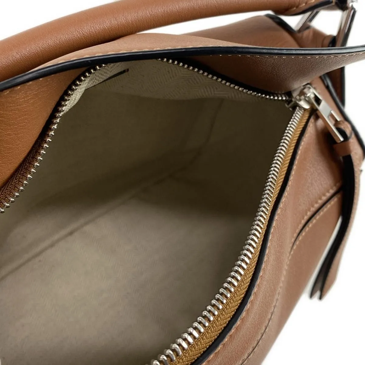 Loewe Puzzle small brown bag
