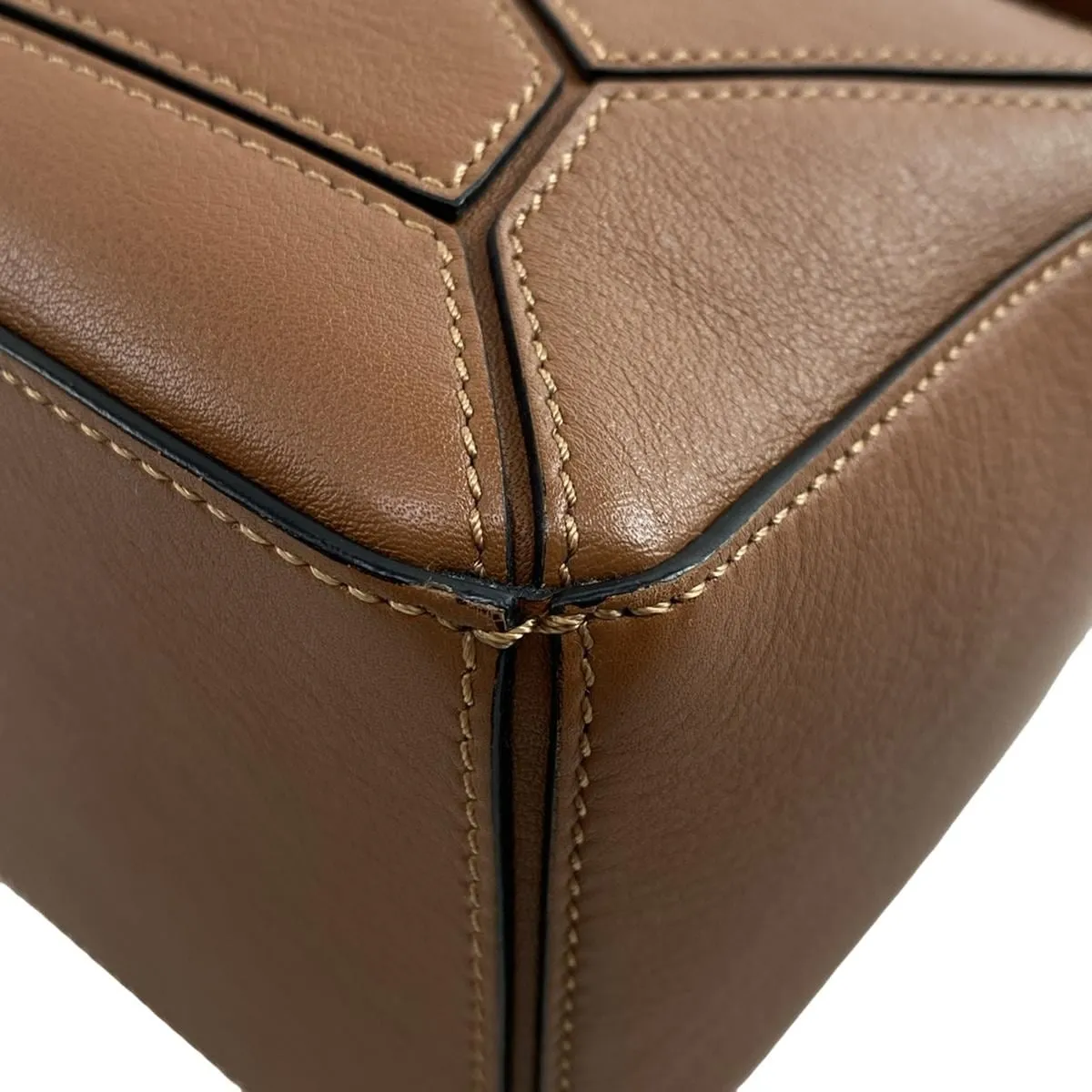 Loewe Puzzle small brown bag