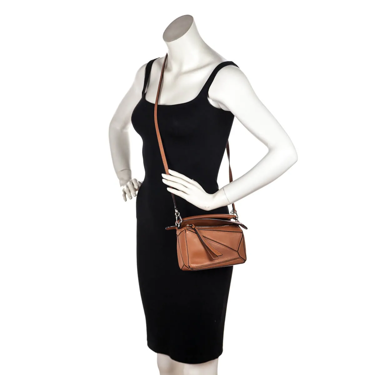 Loewe Tan Calfskin Mini Puzzle Bag
