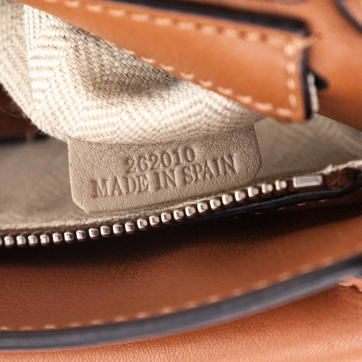 Loewe Tan Calfskin Mini Puzzle Bag