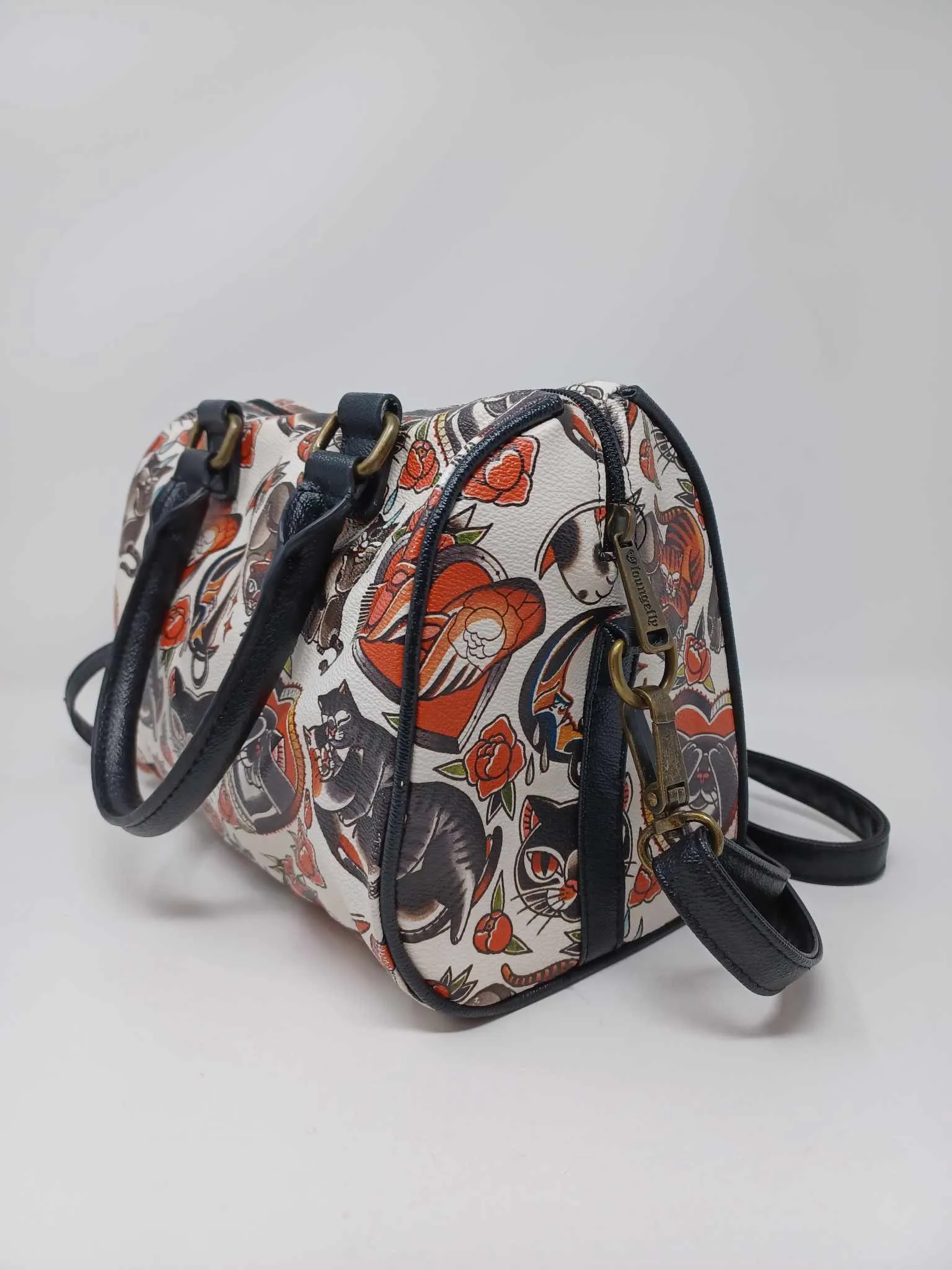 Loungefly Crossbody and Wallet Set Cat Tattoo Flash AOP GUC