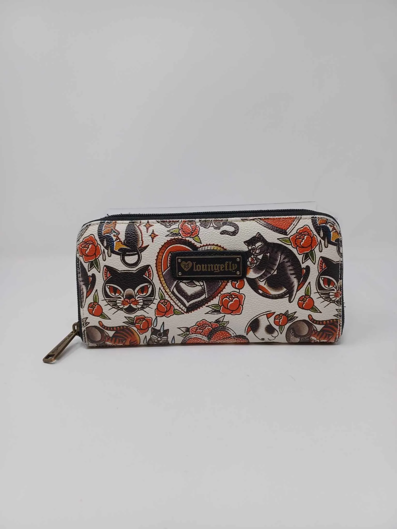 Loungefly Crossbody and Wallet Set Cat Tattoo Flash AOP GUC