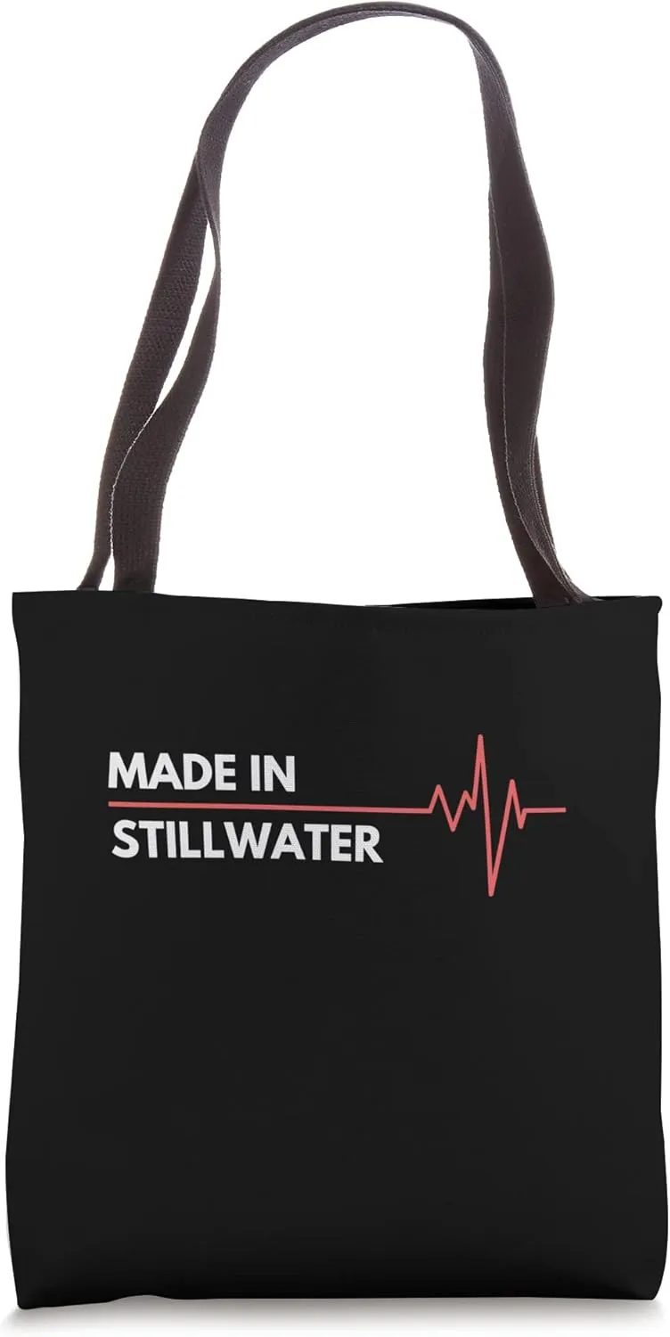 Made In Stillwater Oklahoma Place Of Birth Hometown Tote Bag
