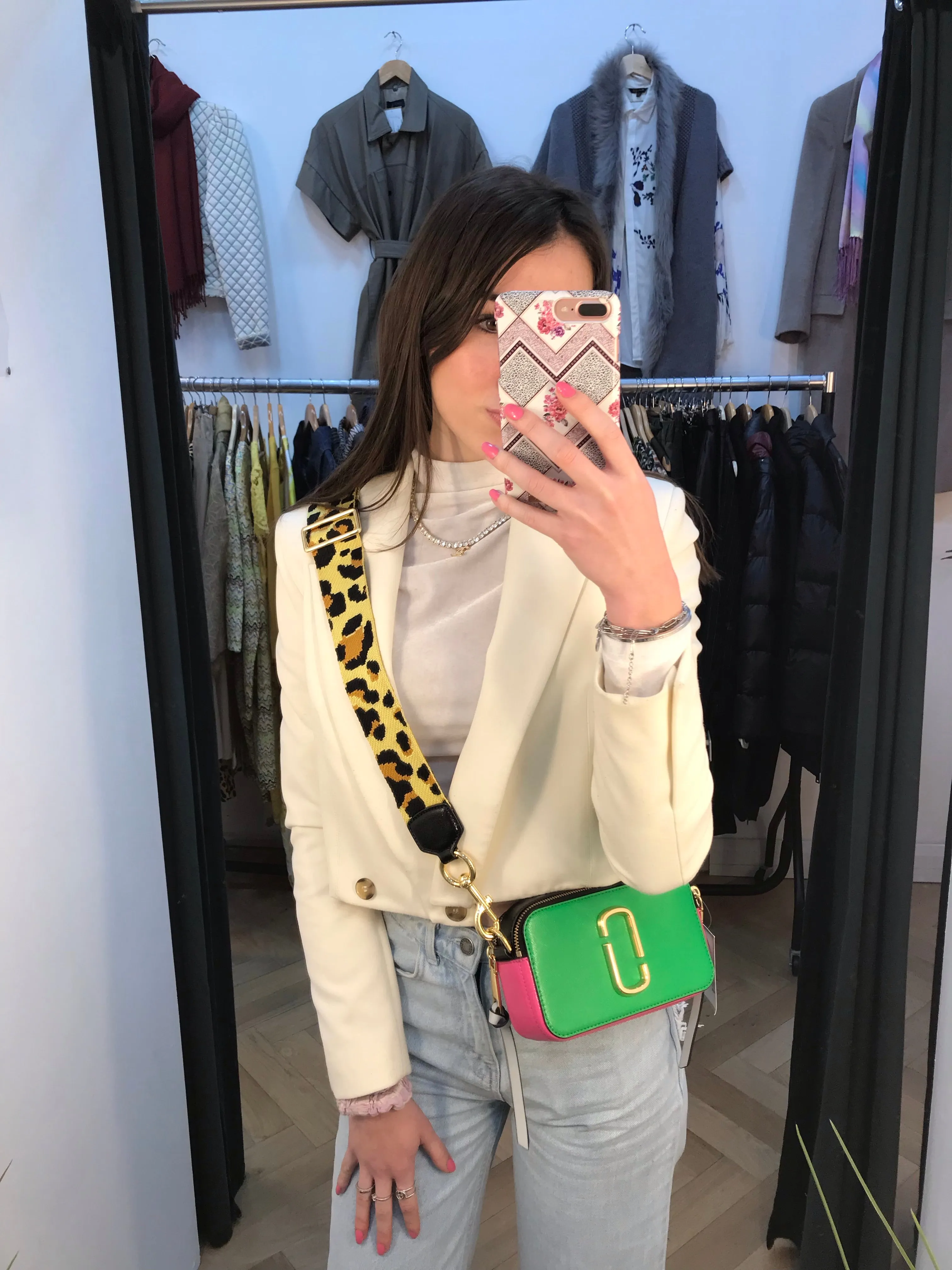 Marc Jacobs MultiColor Leather Snapshot Crossbody