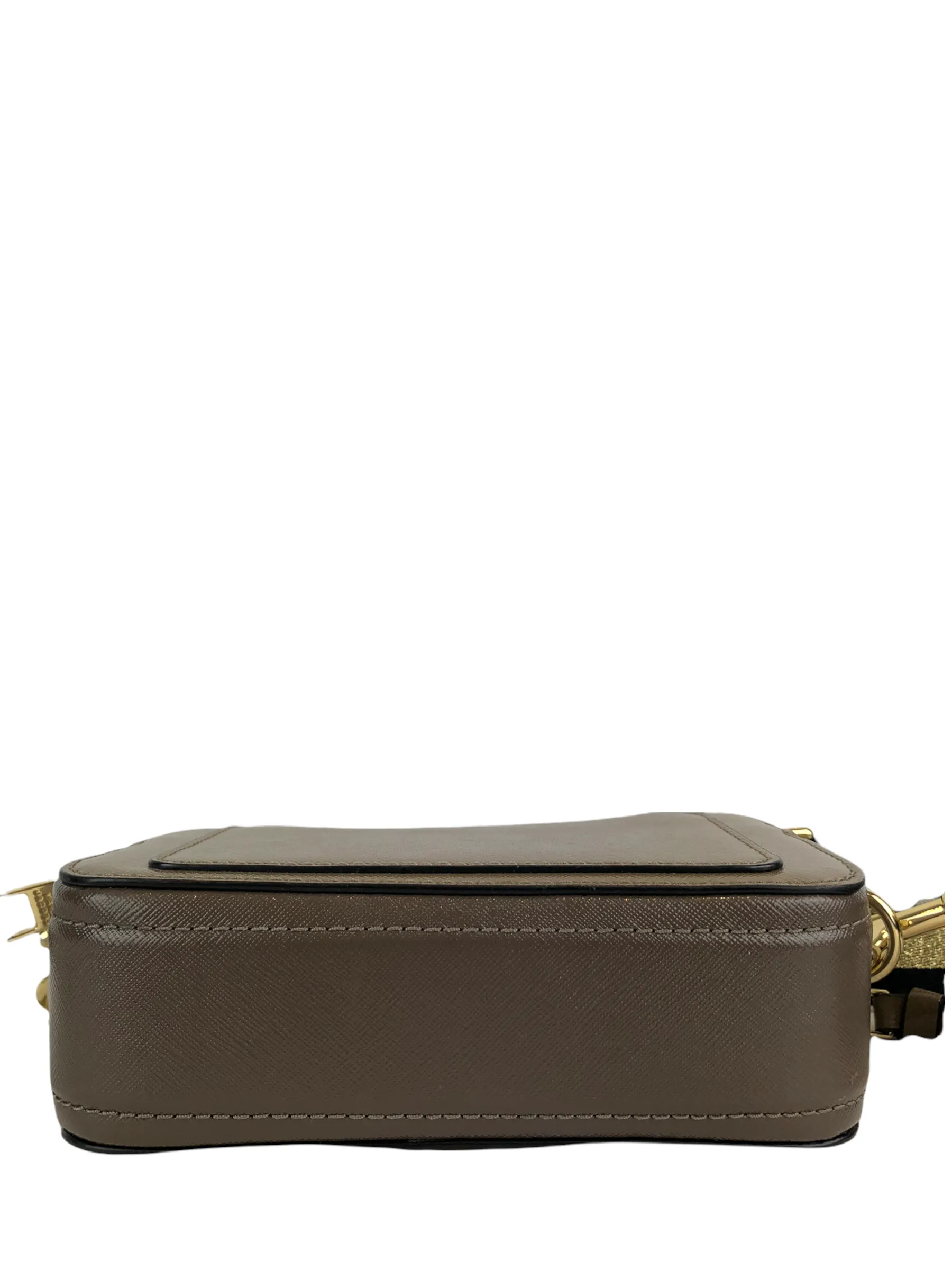 Marc Jacobs Taupe & White Leather ‘Snapshot’ Crossbody