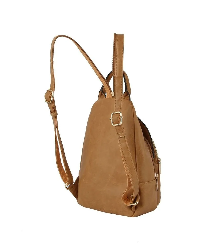 MCM0087 Multi Pocket One/Double Strap Backpack