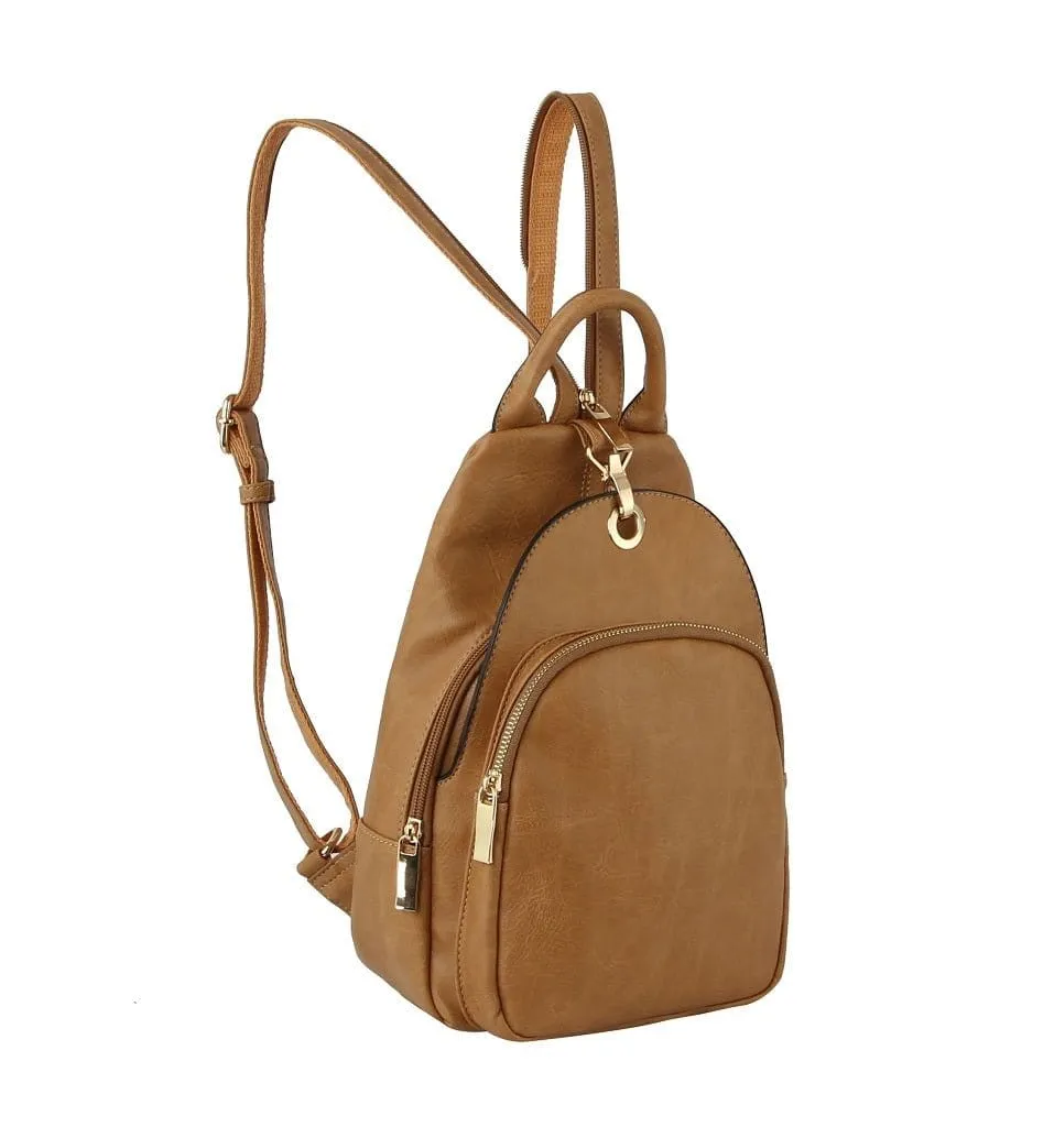 MCM0087 Multi Pocket One/Double Strap Backpack