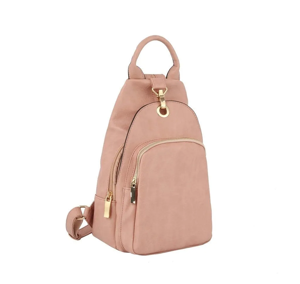 MCM0087 Multi Pocket One/Double Strap Backpack