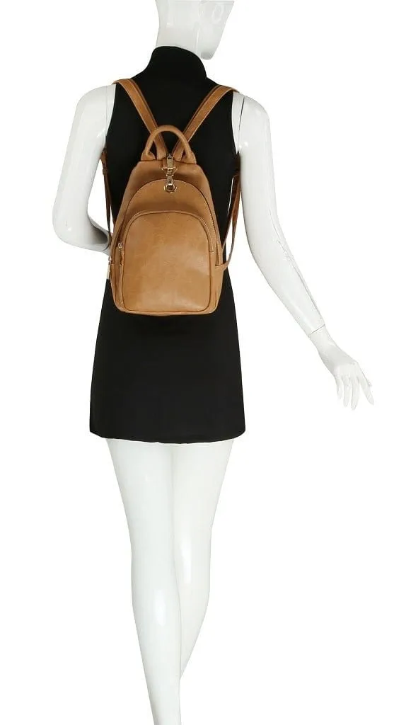 MCM0087 Multi Pocket One/Double Strap Backpack