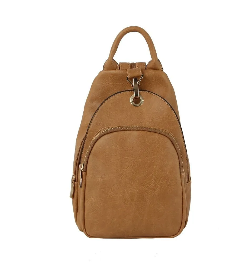 MCM0087 Multi Pocket One/Double Strap Backpack