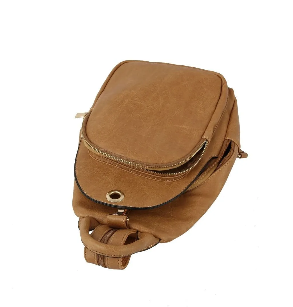 MCM0087 Multi Pocket One/Double Strap Backpack
