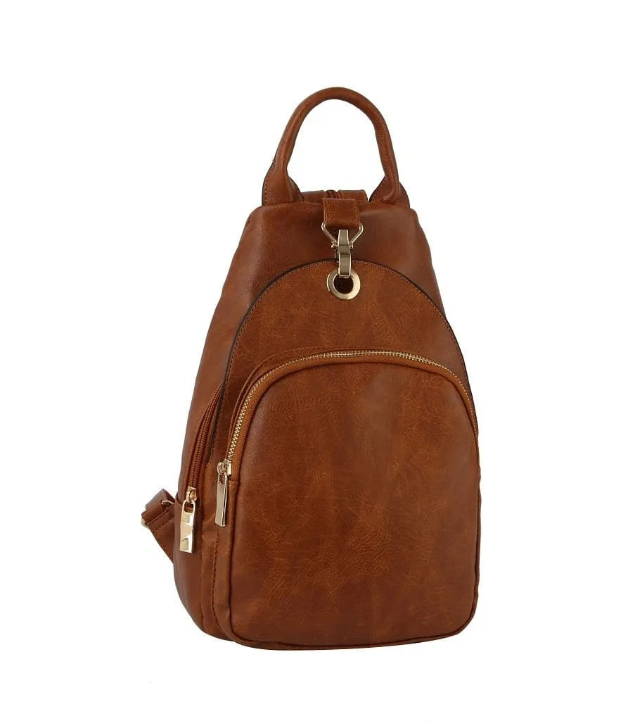 MCM0087 Multi Pocket One/Double Strap Backpack