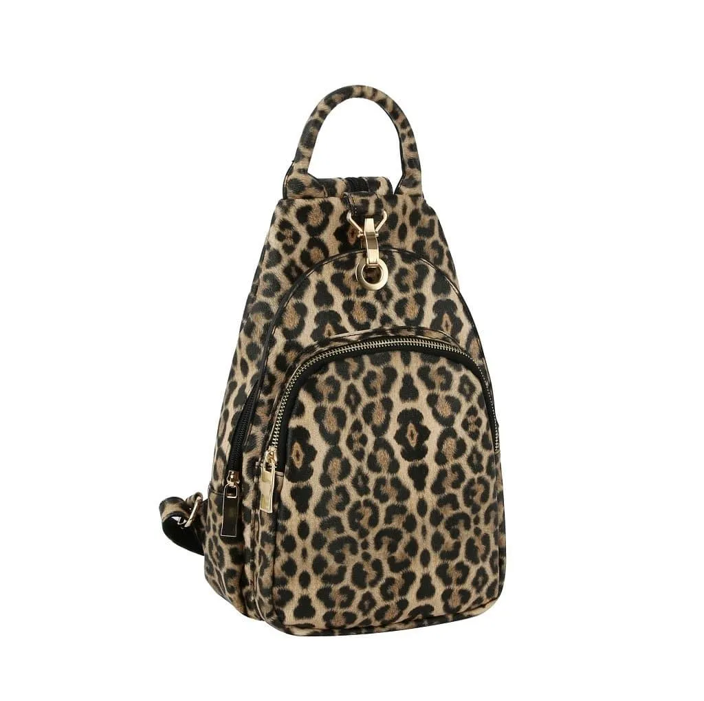 MCM0087 Multi Pocket One/Double Strap Backpack